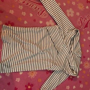 Striped 3/4 sleeve top